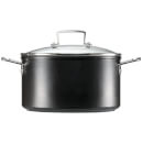Le Creuset Toughened Non-Stick Deep Casserole Dish with Glass Lid - 24cm