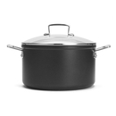 Le Creuset Toughened Non-Stick Deep Casserole Dish with Glass Lid - 24cm