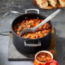 Le Creuset Toughened Non-Stick Deep Casserole Dish with Glass Lid - 24cm