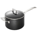 Le Creuset Toughened Non Stick Saucepan with Heat Resistant Glass Lid - 20cm