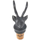 Nkuku Stag Bottle Stopper - Antique Iron