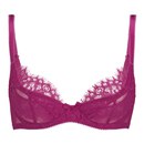 L'Agent by Agent Provocateur Women's Idalia Non Padded Demi Bra - Dark Pink