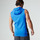 Sweat à capuche sans manche- bleu