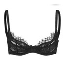 L'Agent by Agent Provocateur Women's Idalia Non Padded Demi Bra - Black