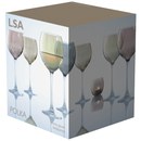 LSA Polka Metallics Wine Glasses - 400ml (Set of 4)