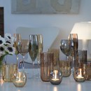 LSA Polka Champagne Flutes 225ml Metallics (Set of 4)