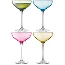 LSA Polka Champagne Saucers 235ml Pastel (Set of 4)