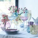 LSA Polka Champagne Saucers 235ml Pastel (Set of 4)