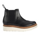 Grenson Women's Alice Brogue Leather Chelsea Boots - Black Calf