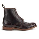 Grenson Women's Ella Brogue Boots - Cherry Rub Off
