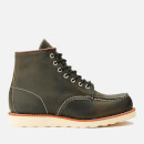 Red Wing Men's 6 Inch Moc Toe Leather Lace Up Boots - Charcoal Rough and Tough