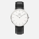 Daniel Wellington Men's Classic Sheffield Silver Watch - Black
