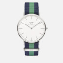 Daniel Wellington Classic Nato Warwick Silver Watch - Navy/Green