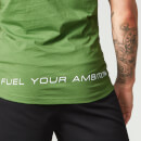 Myprotein Men's Longline Short Sleeve T-Shirt, Green