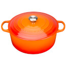 Le Creuset Signature Cast Iron Round Casserole Dish - 28cm - Volcanic
