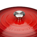 Le Creuset Signature Cast Iron Round Casserole Dish - 24cm - Cerise