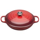 Le Creuset Signature Cast Iron Shallow Casserole Dish 30cm - Cerise