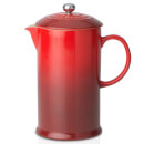 Le Creuset Stoneware Cafetiere Coffee Press - Cerise