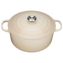 Le Creuset Signature Cast Iron Round Casserole Dish - 20cm - Almond
