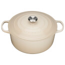 Le Creuset Signature Cast Iron Round Casserole Dish - 24cm - Almond
