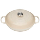 Le Creuset Signature Cast Iron Shallow Casserole Dish - 26cm - Almond
