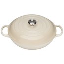 Le Creuset Signature Cast Iron Shallow Casserole Dish - 30cm - Almond