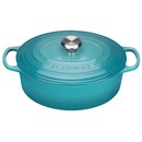 Le Creuset Signature Cast Iron Oval Casserole Dish - Teal