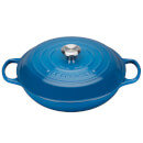 Le Creuset Signature Cast Iron Shallow Casserole Dish - 26cm - Marseille Blue