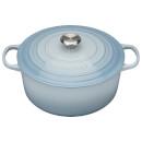 Le Creuset Signature Cast Iron Round Casserole Dish 20cm - Coastal Blue