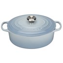 Le Creuset Signature Cast Iron Oval Casserole Dish - Coastal Blue