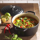 Le Creuset Signature Cast Iron Round Casserole Dish - 28cm - Satin Black