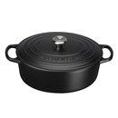 Le Creuset Signature Cast Iron Oval Casserole Dish 27cm - Satin Black