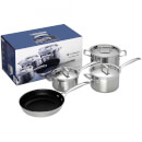 Le Creuset 3-Ply Stainless Steel Non-Stick 4 Piece Cookware Set