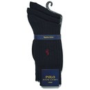 Polo Ralph Lauren Men's Egyptian Cotton Ribbed Socks (3 Pack) - Navy