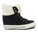 Converse Women's Chuck Taylor Platform Plus Collar Wedged Trainers - Black/Natural