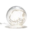 Parlane Set of 3 Glass Crackle Ball Lights- White