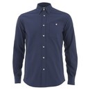 Knutsford x Tripl Stitched Men's Long Sleeve Oxford Shirt - Navy