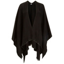 Vero Moda Women's Solid Poncho - Black