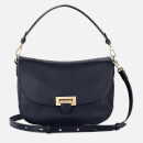 Aspinal of London Women's Letterbox Slouchy Saddle Bag - Navy