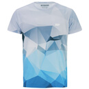 T-Shirt Entraînement Imprimé Géométrique Homme, Bleu Clair - XXL - Bleu