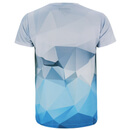 T-Shirt Entraînement Imprimé Géométrique Homme, Bleu Clair - XXL - Bleu