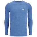 Myprotein Men's Performance Long Sleeve Top - Blue Marl - XXL - Blue