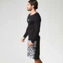 T shirt Myprotein Performance Homme à longues manches sans coutûres, Noir