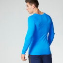 T shirt Myprotein Performance Homme à manches longues sans coutûres, Bleu