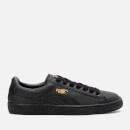 Puma Men's Basket Classic LFS Trainers - Black/Team Gold