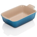 Le Creuset Stoneware Small Heritage Rectangular Roasting Dish - 19cm - Marseille Blue