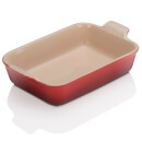 Le Creuset Stoneware Medium Heritage Rectangular Roasting Dish 26cm - Cerise