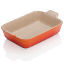 Le Creuset Stoneware Medium Heritage Rectangular Roasting Dish 26cm - Volcanic