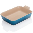 Le Creuset Stoneware Large Heritage Rectangular Roasting Dish 32cm - Marseille Blue