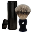 eShave Silvertip Badger Hair Travel Shaving Brush - Black